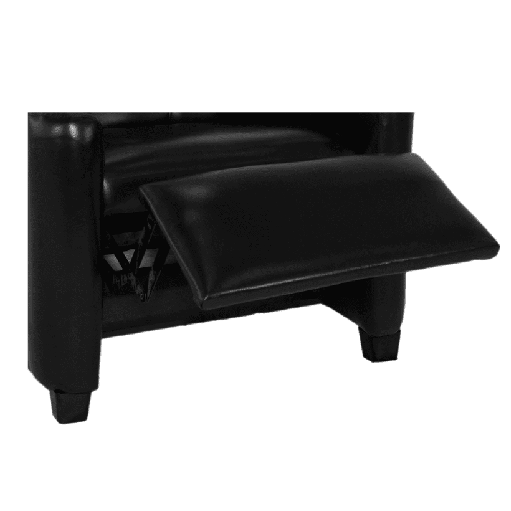 Poltrona do Papai Reclin&aacute;vel Preta Movelpaz Nice, Preto, large image number 2